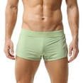 thumbnail image 1 of TAUWELL-ropa de dormir para hombre, pantalones cortos de malla transpirable, ropa interior Sexy, Bóxer suave, holgado, para estar en casa, 1 of 4
