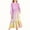 Yellow, variant on Zylanna Girls Long-Sleeve Tiered Maxi Dress, Soft Gradient Colors Pockets Design Spring Fall Girls' Casual Dresses Mint Green Size 13