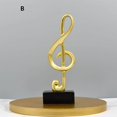 thumbnail image 3 of Dalazy Sculpture Note de Musique Figurine Statue Accessoires Photo Décoration B, 3 of 9
