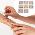 thumbnail image 4 of Tatuajes temporales a prueba de agua para adultos, 1 set de tatuajes falsos de Navidad, colores variados, 4 of 5