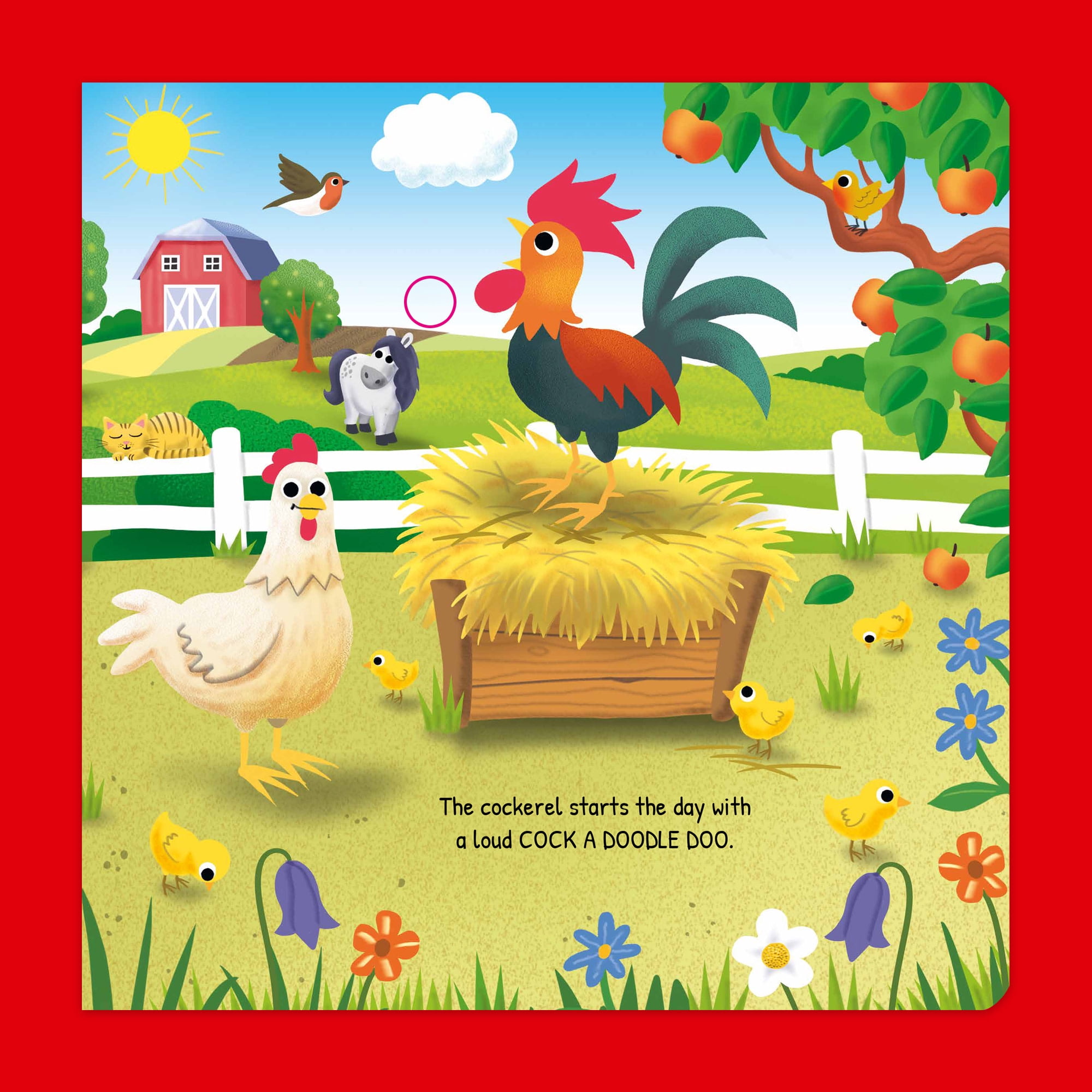book 'n' app: Listen & Discover Book - On The Farm - Soft Touch Press, 10 Animal Themed Sounds, Interactive Play-Read-Learn Story, Kids-Toddlers 18Mo+
