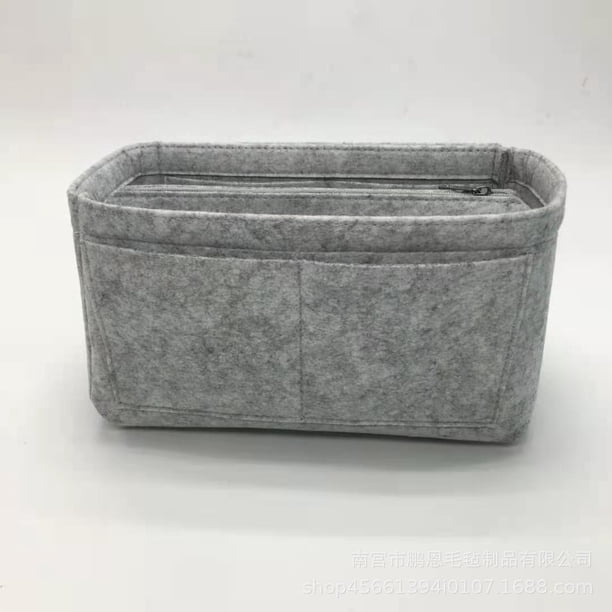 Bolsa de almacenamiento de fieltro multifuncional, bolsa de fieltro dentro de la bolsa, bolsa de fieltro para cosméticos, bolsa de lavado para damas de gran capacidad