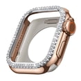 thumbnail image 2 of ELEHOLD For Apple iWatch Series 9/8/7 45mm Shockproof Protective Heavy Duty Bumper Cover Glitter Rhinstones Case, Zinc Alloy+PC Material, Impact Resistant , Shock Absorbent - Rosegold, 2 of 5