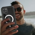 thumbnail image 5 of For iPhone 14 Plus 6.7 inch Waterproof Shockproof Clear Magsafe Rugged Case Hard PC+TPU with Wireless Charging Len Protection Lanyard Case for iPhone 14 Plus.Black, 5 of 13