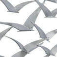 thumbnail image 5 of DecMode Silver Metal Bird Flying Home Wall Decor, 5 of 12