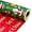 17 IN x 32.8 FT, variant on GRD Christmas Wrapping Paper, Reversible Green Santa, Red Snowflake Design Gift Wrapping Paper Suitable for Christmas, Mini Roll (17 Inch X 32.8 Feet)