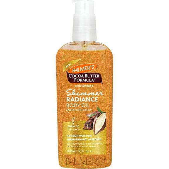 Palmers Cocoa Butter Shimmer Radiance Body Oil with Vitamin E, 5.1 Oz, 3 Pack