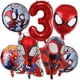 thumbnail image 2 of Decoración de globos de cumpleaños con el superhéroe Spidey y sus increíbles amigos, globo de aluminio con forma de araña para niños, suministros para baby shower, 2 of 5