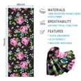 thumbnail image 2 of Pioneer Flower Floral Print Pattern Hot Yoga Mat Towel Non Slip for Hot Yoga - Quick-Drying Yoga Mat Cover with 4 Corner Pockets with Travel Bag - Hot Yoga Towel Non Slip 70"x26", 2 of 6