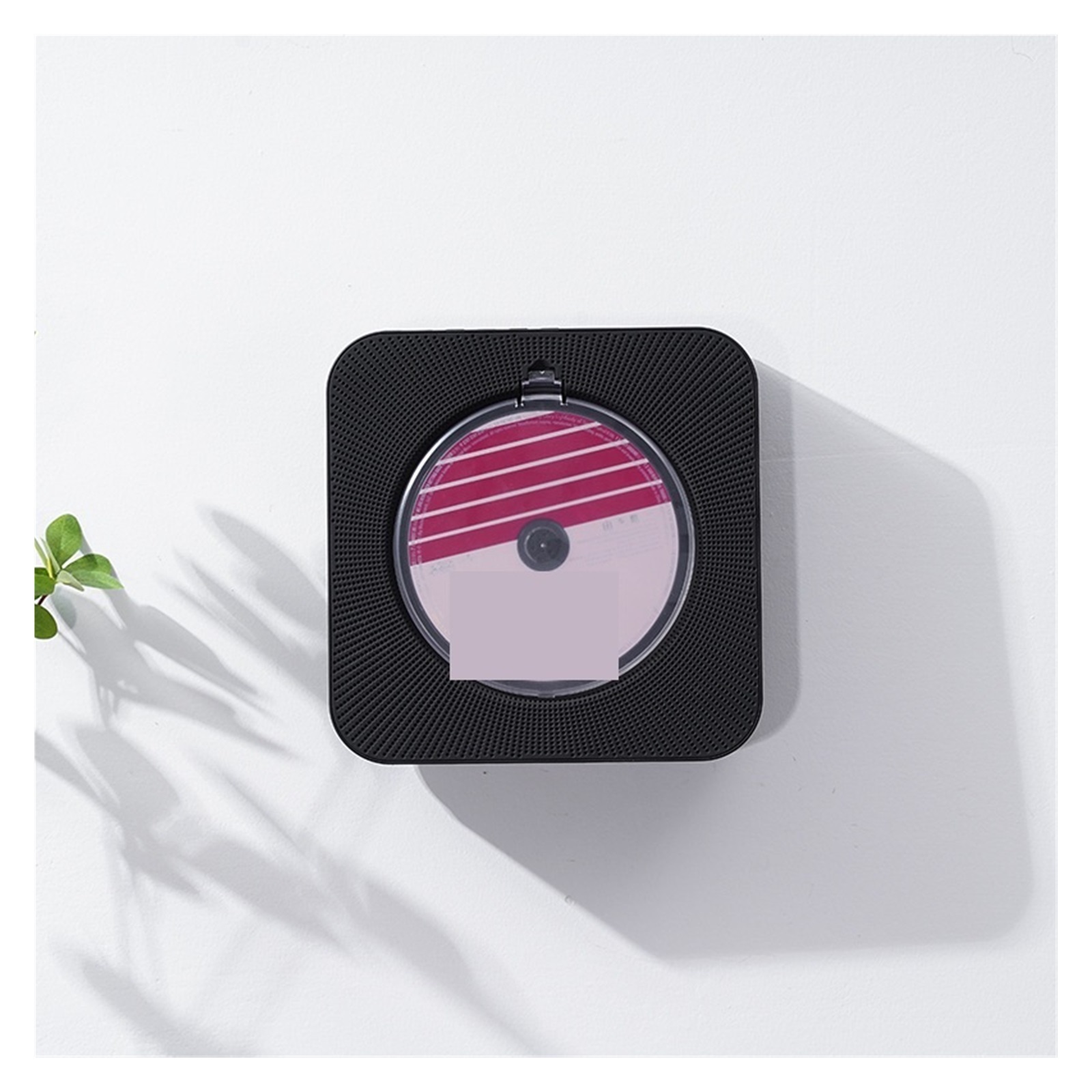 Wall Mounted Bluetooth CD Player Portable Disc Music Player with Speakers for Home Entertainment