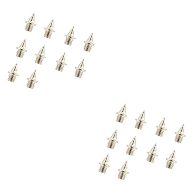 Advancent 10 piezas de clavos de pista, zapatos piramidales, reemplazos de clavos, pasador de acero inoxidable de 1/4 de longitud para eventos de pista Como se muestra 2piezas Advancent CBP585804