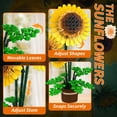 thumbnail image 4 of Set de construcción con flores de girasol con jarrón, 739 unidades, para adultos, 4 of 6