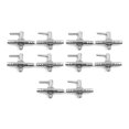 thumbnail image 1 of Unique Bargains 10Pcs Stainless Steel Air Flow Splitter Pump Lever Valve for Aquarium Fish Tank, 1 of 3