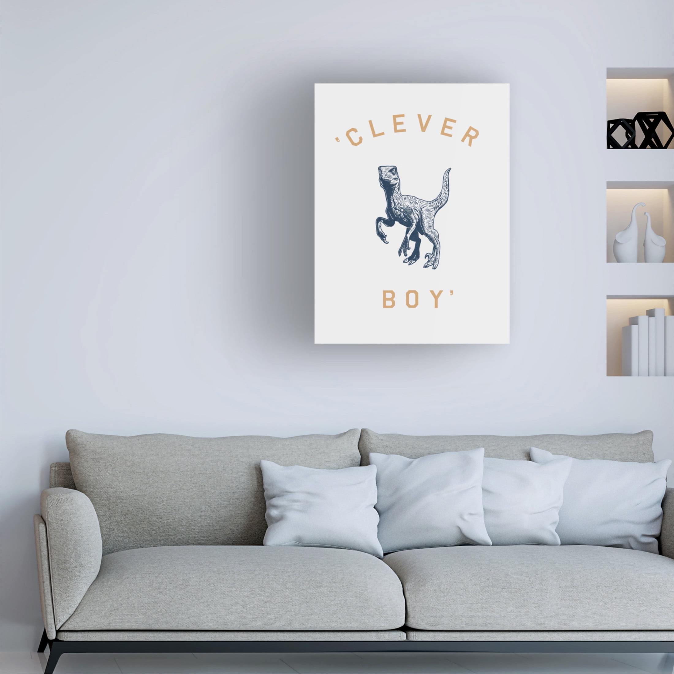 Trademark Fine Art Florent Bodart  Clever Boy Canvas Wall Art