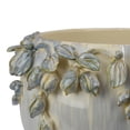 thumbnail image 4 of Decorative Bowl Planter, White Ceramic with Floral Garland Rim, 12 Inch, 4 of 5