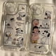 thumbnail image 2 of Bonita funda de teléfono con dibujos animados de la familia Snoopy y Charlie Brown para iPhone 15, 14, 13, 12, 11 Pro Max, carcasa trasera suave y transparente, regalo para pareja, 2 of 5