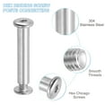 thumbnail image 3 of Uxcell 10 Set M6 x 40 mm Tornillos Chicago Hex Binding Posts Socket Cap Bolt Nut Plata, 3 of 7