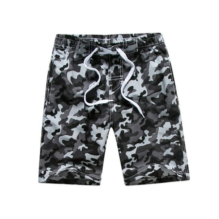 

JYYYBF Toddler Kids Baby Boys Swimsuit Summer Stylish Beach Pocket Shorts Drawstring Fashion Camouflage Shorts for Children Grey 7-8 Years