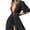 Black, variant on Women Solid Color Hollow Smock Long Bikini Cover Up Lacing Cardigan Beachwear