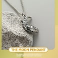 thumbnail image 5 of OUNONA  Moon Skull Necklace Pendant Mother's Day Gift Miss, 5 of 8