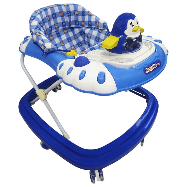 Andadera Angelin Baby Pingüino Musical Azul