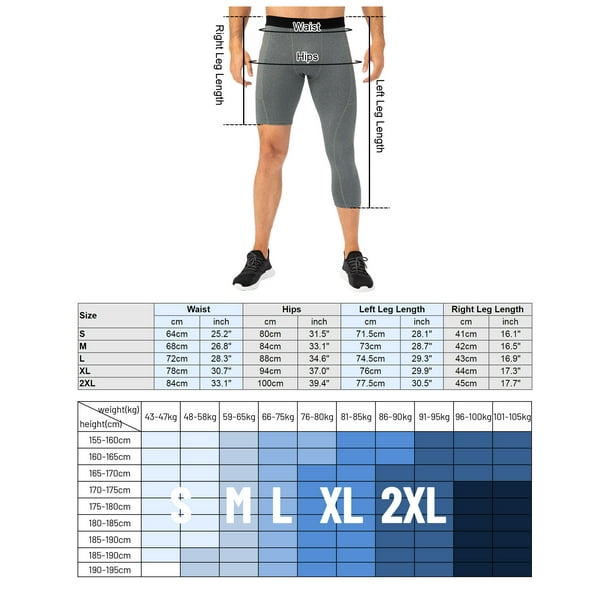  LIXADA Men's Compression Pants, Men One Leg Leggings for  Basketball Side Pockets Fitness Training Single Leg Tights Black :  Clothing, Shoes & Jewelry