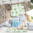 thumbnail image 6 of Washable Pet Pee Pads with Super Absorbent Reusable Training Pads for Dogs & Cats Green Shamrock Leaves, 6 of 6