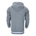 thumbnail image 4 of Curuila Mens Hoodies Color Block Long Sleeve Zipper Pullover With Pocket Fashionable Soft Spring Autumn Sweatshirt Gray Size Xl, 4 of 8