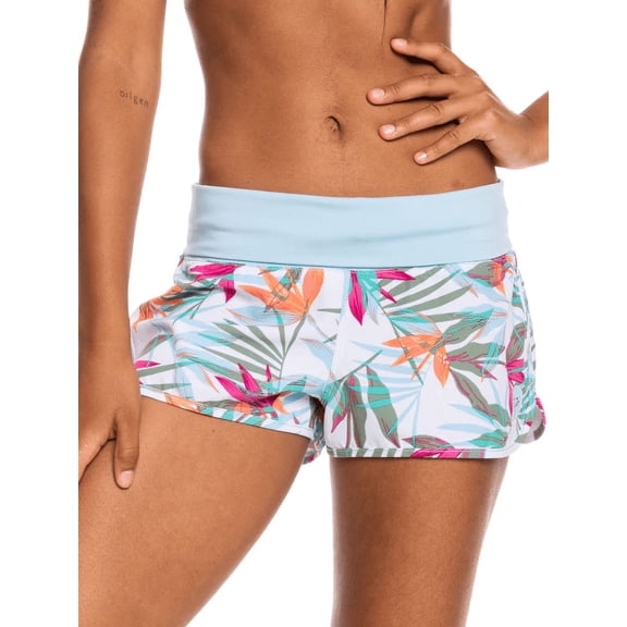 Roxy Women's Standard Endless Summer 2" Boardshort, Bright White Floral of Paradis, XL