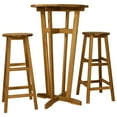 thumbnail image 1 of vidaXL 3 Piece Bar Set Solid Acacia Wood, 1 of 5