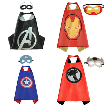 4 Set Superhero Costumes - Capes and Masks with Gift Box by Superheroes ...