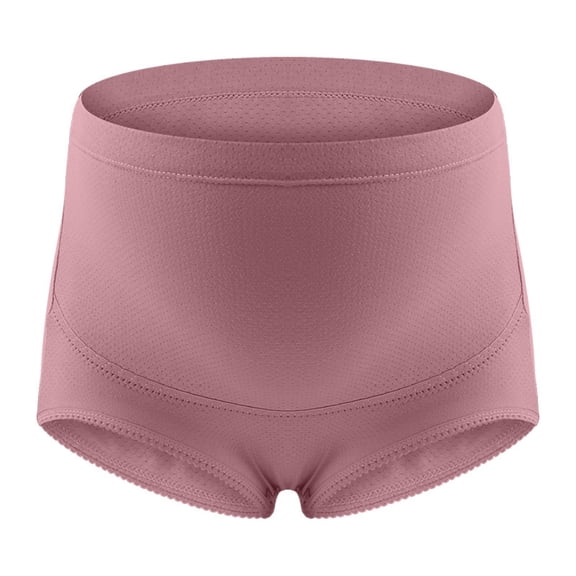 Popvcly Women's Cotton Maternity Underwear High Waisted Full Coverage Pregnancy Panties Regular & Plus Size M-5XL