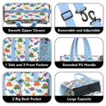 thumbnail image 3 of Teacher Tote Bag,Colorful Dinosaur Assortment Pattern Teacher Utility Tote Bag,Large Work Tote Bags for Women with Multiple Pockets,Top Zipper Closure,13.8x10.6x6.7 Inch, 3 of 5
