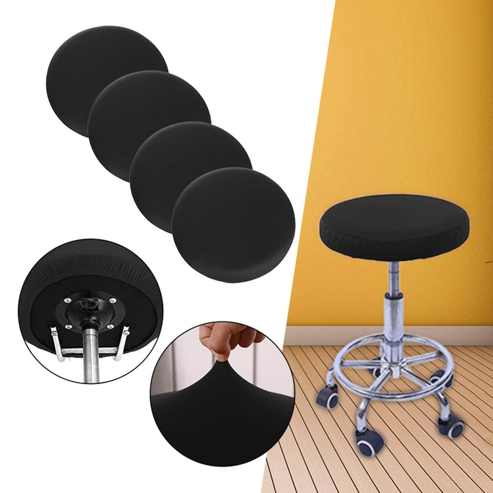 ziyahi Bar Stool Cushion Round Durable Soft Washable backs square