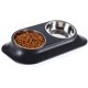 thumbnail image 1 of 1 Uds. Cuenco doble de 420ML para gatos y perros, cuenco para perros y gatos de acero inoxidable antideslizante con inclinación de 15 °, comederos y bebederos para gatos y perros Sailing Electrónica, 1 of 5