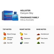 Hollister Men's Canyon Sky EDT Spray 3.4 oz Fragrances 085715001085
