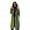 Green, variant on Women Oversized Hooded Open Front Cardigan Cable Knit Sweaters Solid Color Chunky Single Breasted Long Sweater Coats