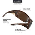 thumbnail image 3 of Xagger Oversized Wrap Around Sport Polarized Sunglasses for Men Driving Fishing Golf TR90 Frame Sun Glasses, 3 of 6