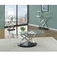 thumbnail image 2 of Coastal Sofa Table, Silver/Black, 2 of 3