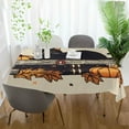 thumbnail image 3 of Yayeee Tablecloths 60" x 60" Rectangle Wrinkle Resistant Party Table Cover, Halloween Cat, 3 of 8
