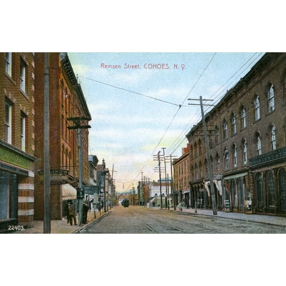 Affiche de la Rue Remsen, Cohoes, État de New York, États-Unis de Mary Evans Pharcide (24 X 18)