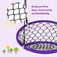 thumbnail image 6 of Costway Spider Web Chair Swing w/ Adjustable Hanging Ropes Kids Play Equipment Purple, 6 of 11