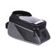 thumbnail image 1 of Bike Front Frame Pannier Titular Top Tube Bag Ciclismo Bolsa de nylon de almacenamiento a prueba de agua, negro Jooan Modelo, 1 of 6