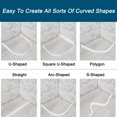 thumbnail image 5 of REGALWOVEN Collapsible Shower Barrier Stopper T-shape Water Splash Guard Blocker for Bathroom Gray 98 inch, 5 of 6