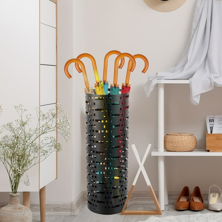 Qenwkxz Metal Umbrella Stand Rack, Freestanding Holder for 