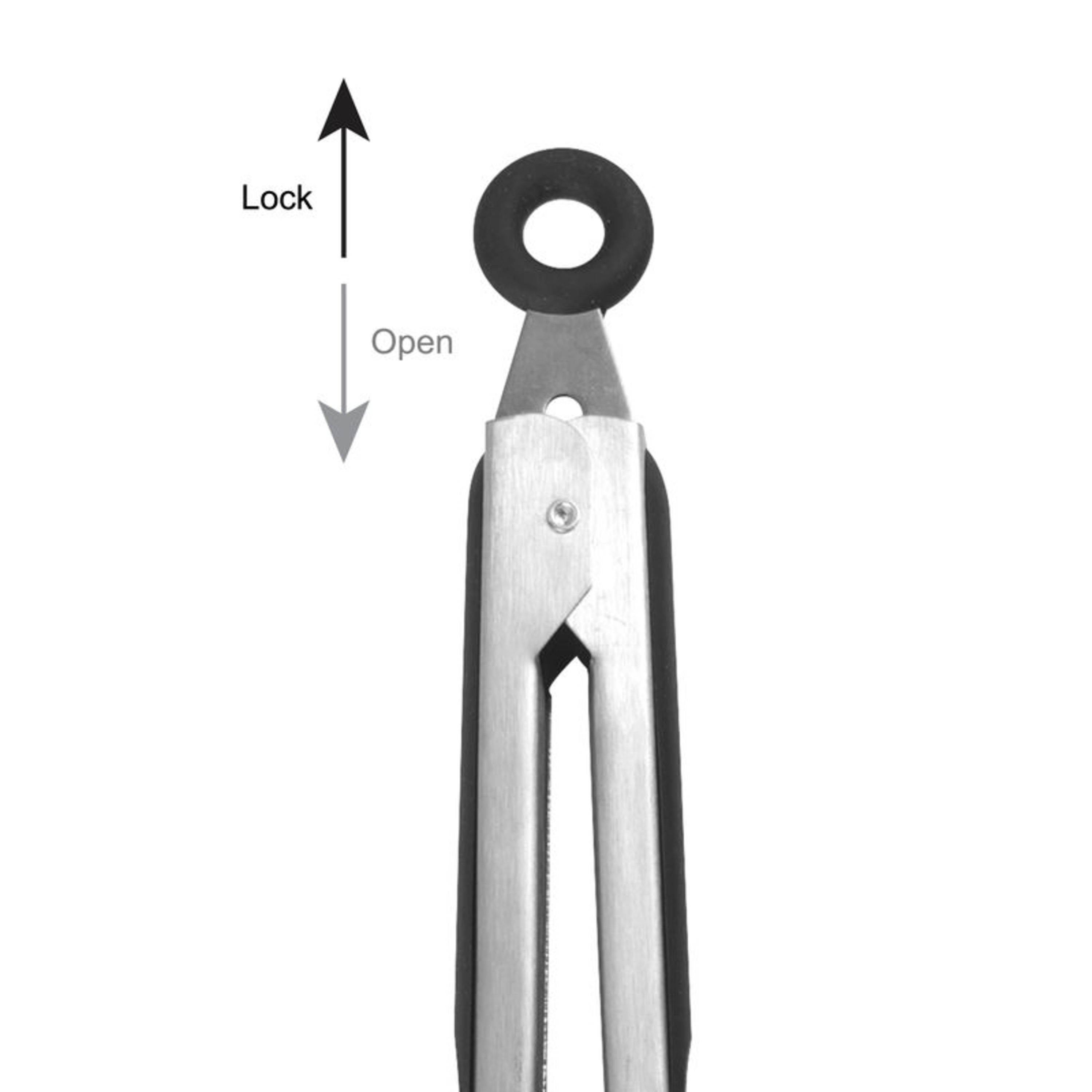 Farberware Classic Set of 3 Stainless Steel Nylon Tipped Tongs Black