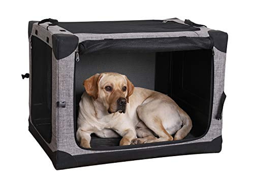 collapsible mesh dog crate