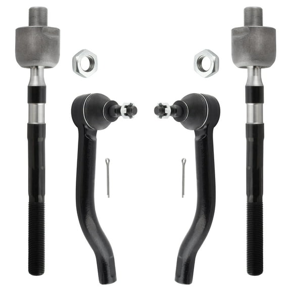 BOXI 4pcs Front Inner & Outer Tie Rod Ends Replacement for Nissan Altima 2007 2008 2009 2010 2011 2012 | EV800356 ES800357 ES800358