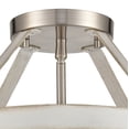 thumbnail image 3 of Elk Home 15-Inch Wide Brigantine Semi Flush Mount, Satin Nickel, 3 of 3