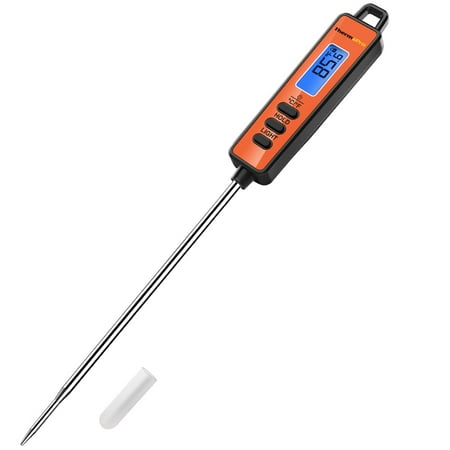 ThermoPro TP01A Instant Read Thermometer with Long Probe Digital Meat Thermometer for Grilling BBQ Smoker Food Cooking Thermometer for Deep Fry Oil Candy (Best Electronic Meat Thermometer)